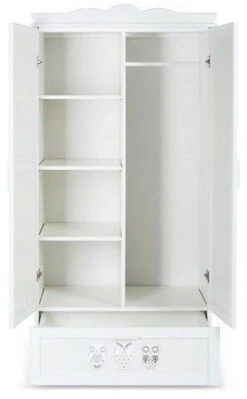2-Deurs Kast Uil Wit 10 2-Deurs Kast Uil Wit -Babyproducten Winkel 2 Deurs Kast Uil Wit 2 4