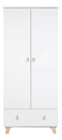 Babykamer Romy: Ledikant, Commode & 2-Deurskast 18 Babykamer Romy: Ledikant, Commode & 2-Deurskast -Babyproducten Winkel 2 deurskast romy 1