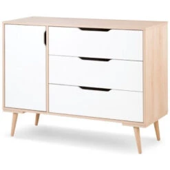 Babykamer Marloes Wit: Ledikant, Commode & 3-Deurskast -Babyproducten Winkel 3 deurskast marloes 8 1