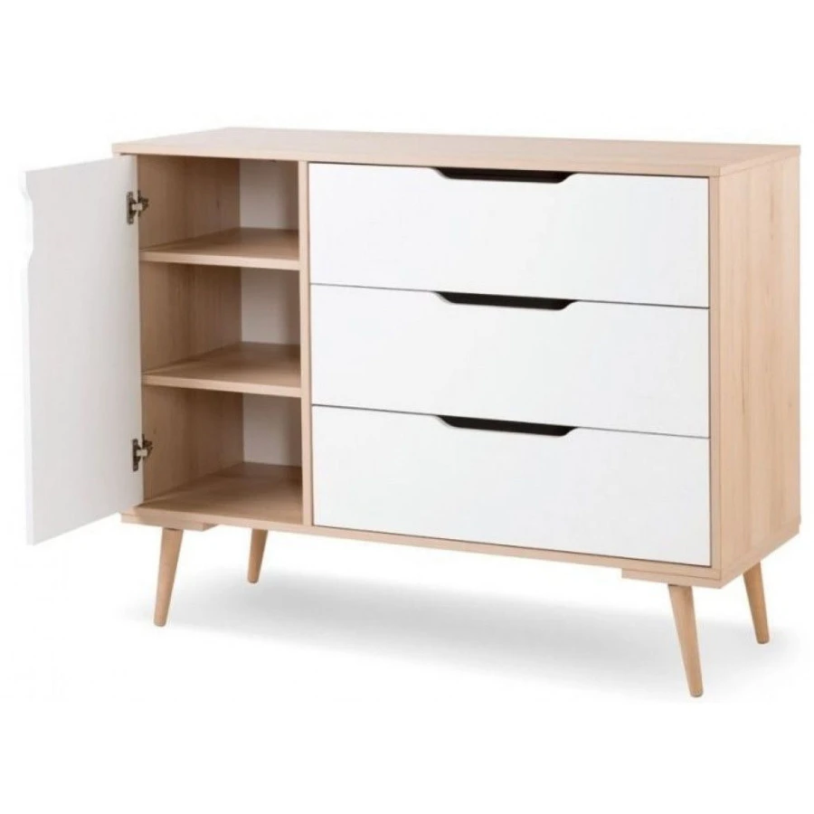 Babykamer Marloes Naturel: Ledikant, Commode & 3-Deurskast 9 Babykamer Marloes Naturel: Ledikant, Commode & 3-Deurskast - Afbeelding 7