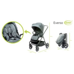 4Baby Everso Grey Wandelwagen -Babyproducten Winkel 4baby everso grey wandelwagen 13