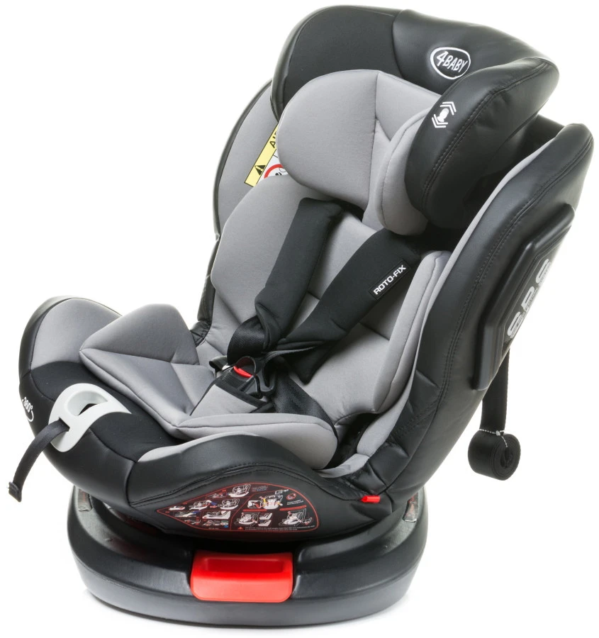 4Baby Roto-Fix Light Grey 360º 0-36 Kg Isofix Autostoel 10 4Baby Roto-Fix Light Grey 360º 0-36 Kg Isofix Autostoel - Afbeelding 8