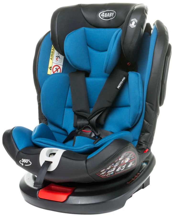 4Baby Roto-Fix Blue 360º 0-36 Kg Isofix Autostoel 4 4Baby Roto-Fix Blue 360º 0-36 Kg Isofix Autostoel - Afbeelding 2