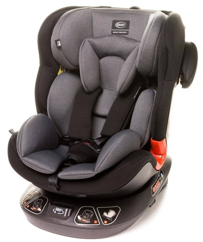 4Baby Space-Fix 2022 Grey 360º 0-36 Kg Autostoel 4 4Baby Space-Fix 2022 Grey 360º 0-36 Kg Autostoel - Afbeelding 2