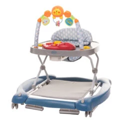 4Baby Swing'n Push Blue 3- In-1 Loopstoel Met Schommelfunctie