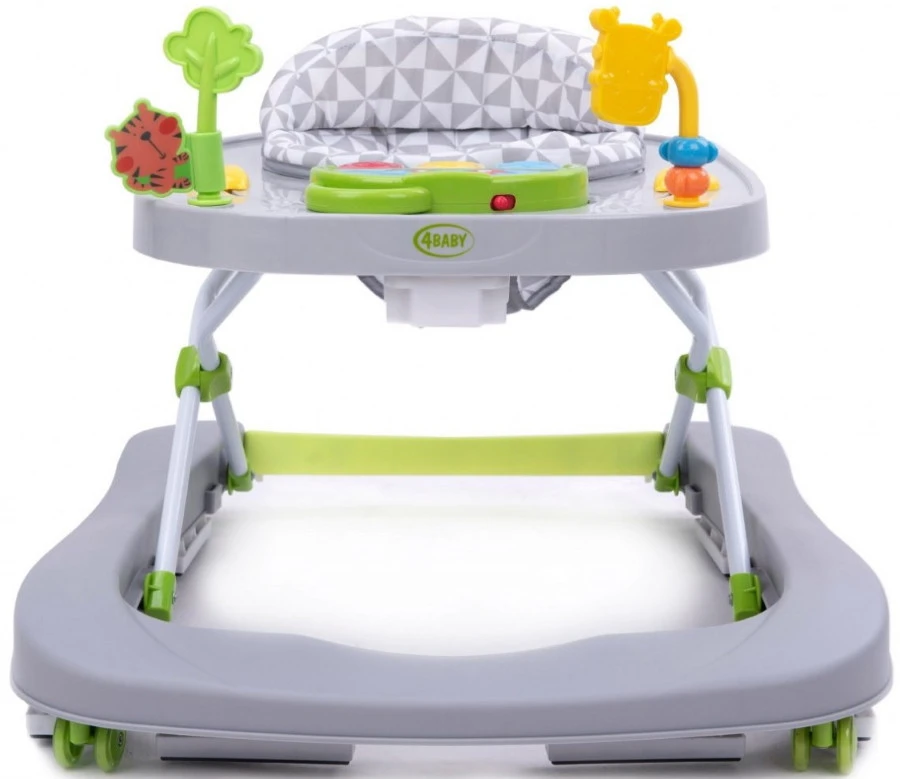 4Baby Walk 'n Push Grey Loopstoel 7039 4 4Baby Walk 'n Push Grey Loopstoel 7039 - Afbeelding 2