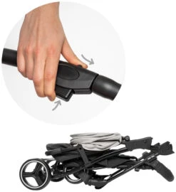 Babygo Basket Grey Melange Wandelwagen 6402 -Babyproducten Winkel Babygo Basket Grey Melange Wandelwagen 6402 4