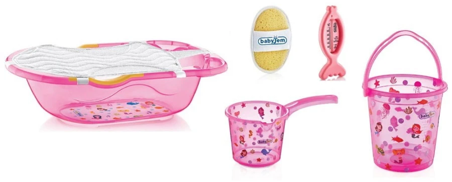 Babyjem Roze 6-delige Badset 1115403 3 Babyjem Roze 6-delige Badset 1115403