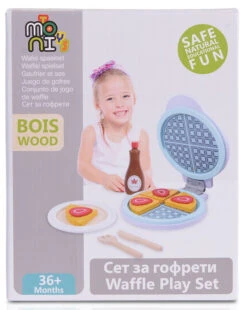 Cangaroo Houten Wafelijzer Set 4334 -Babyproducten Winkel Cangaroo Houten Wafelijzer Set 4334 4