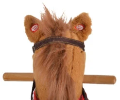 Cangaroo Thunder Khaki Hobbelpaard Met Voetensteun WJ-001 -Babyproducten Winkel Cangaroo Thunder Khaki Hobbelpaard met Voetensteun WJ 001 4