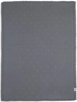 Jollein Pointelle Storm Grey 100 X 150 Cm Ledikantdeken 516-522-66064 -Babyproducten Winkel Deken Ledikant 100x150cm Pointelle Storm Grey 3