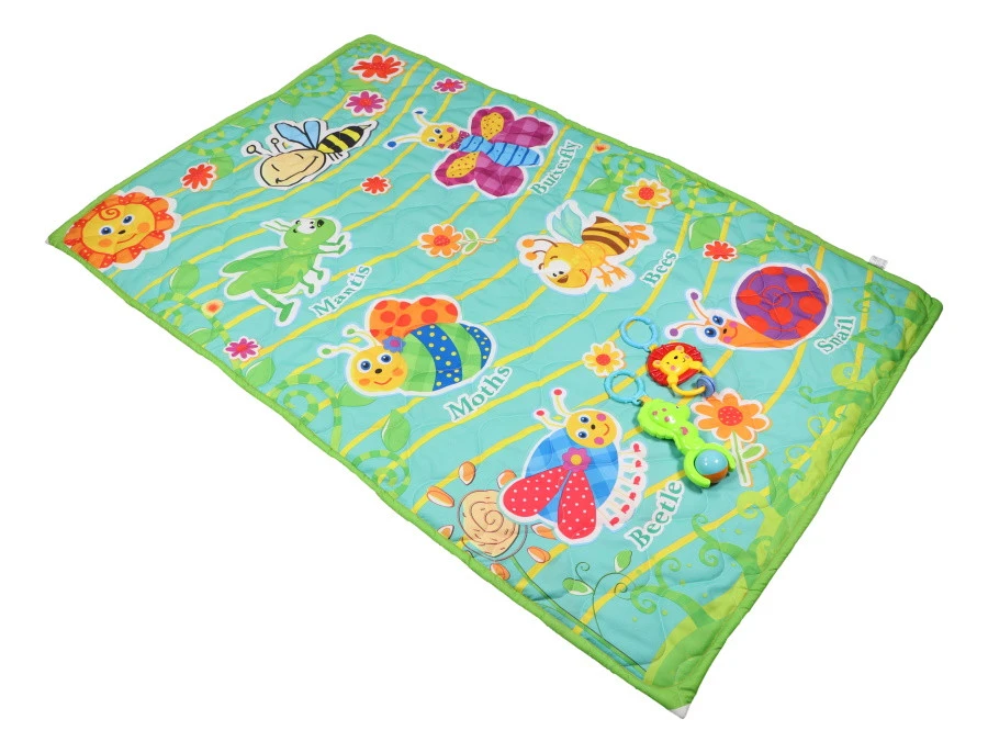 Eco Toys Green 90 X 145 Cm Speelkleed Incl. 2 Speeltjes HC304430 3 Eco Toys Green 90 X 145 Cm Speelkleed Incl. 2 Speeltjes HC304430