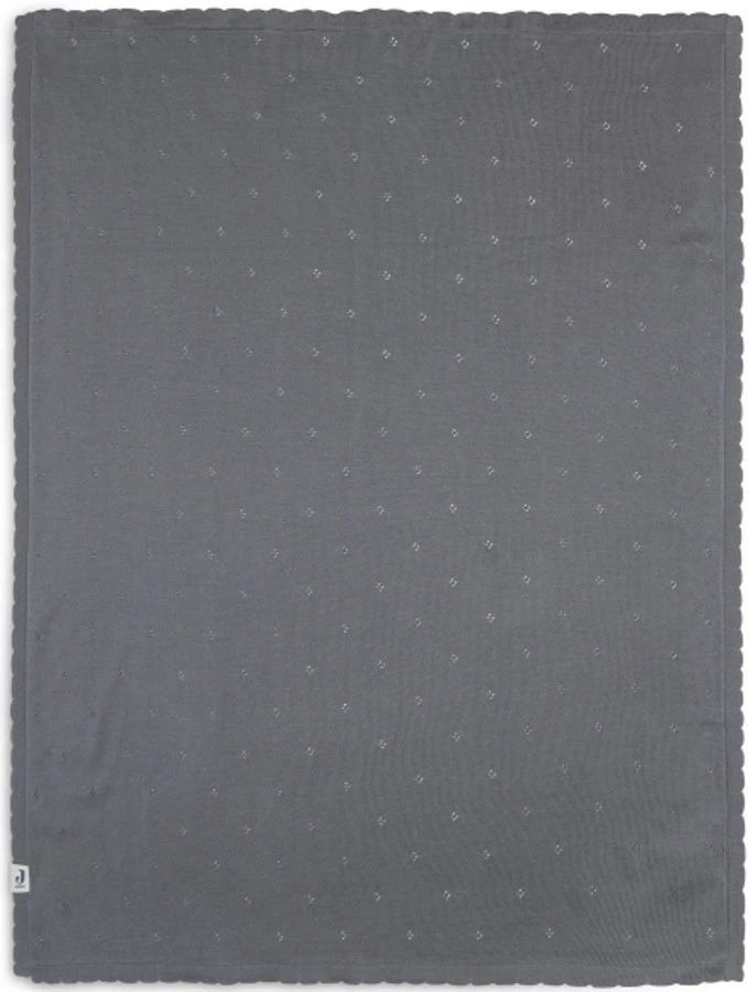 Jollein Pointelle Storm Grey 75 X 100 Cm Wiegdeken 516-511-66064 4 Jollein Pointelle Storm Grey 75 X 100 Cm Wiegdeken 516-511-66064 - Afbeelding 2