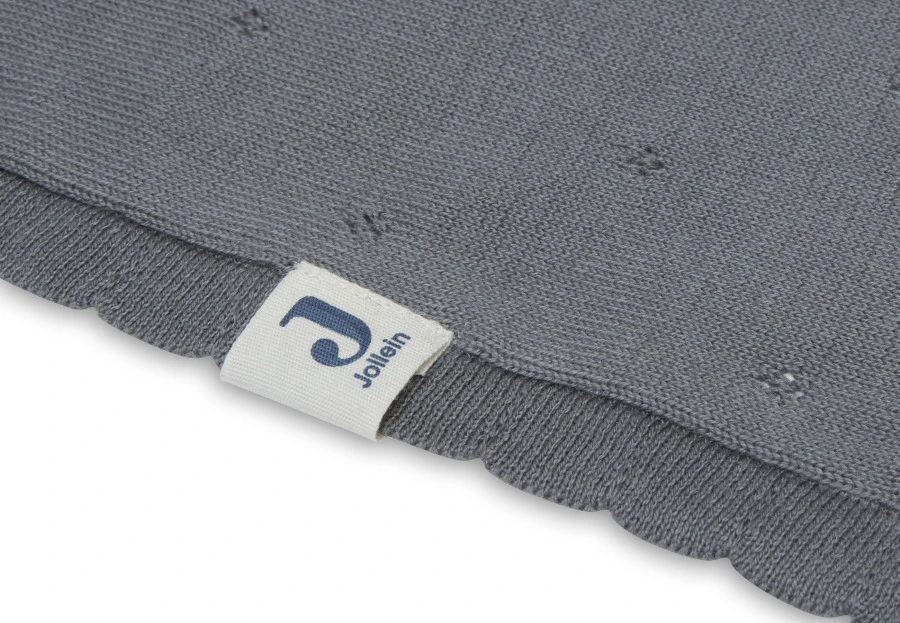 Jollein Pointelle Storm Grey 75 X 100 Cm Wiegdeken 516-511-66064 6 Jollein Pointelle Storm Grey 75 X 100 Cm Wiegdeken 516-511-66064 - Afbeelding 4