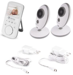 Lionelo Babyline 5.1 Beeldbabyfoon Met 2 Camera's LOC-BABYLINE 5.1 WHITE -Babyproducten Winkel Lionelo Babyline 5.1 Babyfoon met 2 Cameras LOC BABYLINE 5.1 WHITE 5