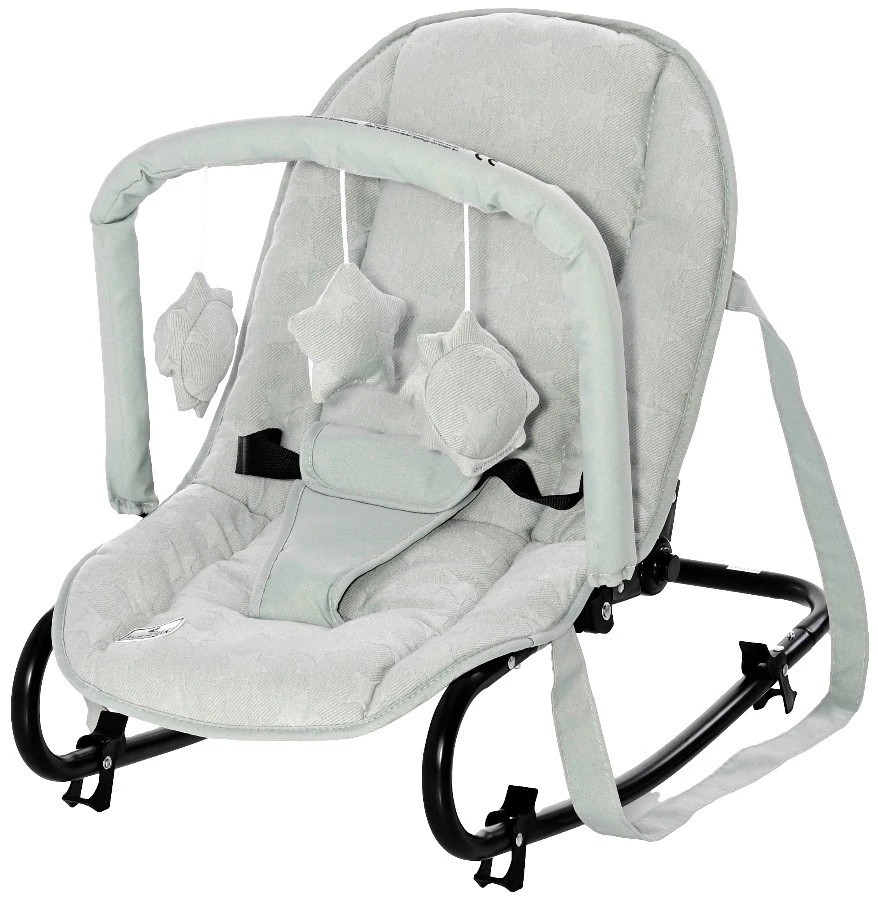 Lorelli Eliza Luxe Frosty Green Stars Baby Rocker Wipstoel 1011016-2146 3 Lorelli Eliza Luxe Frosty Green Stars Baby Rocker Wipstoel 1011016-2146