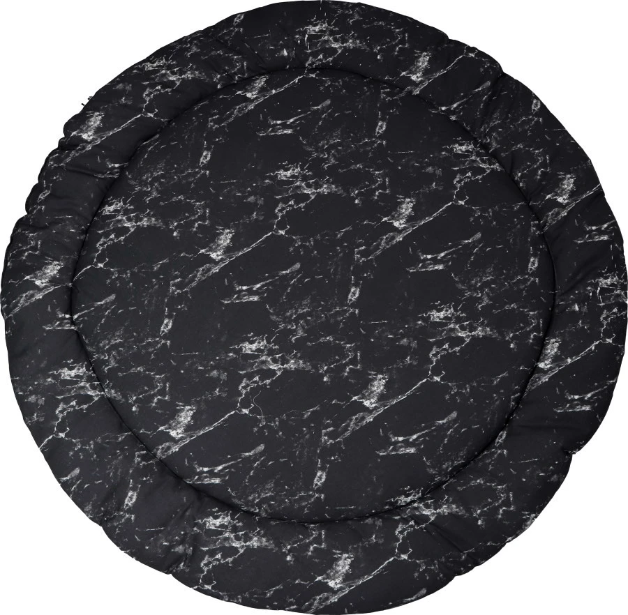 MamaLoes Marmer Zwart 90 Cm Rond Boxkleed ML020207 3 MamaLoes Marmer Zwart 90 Cm Rond Boxkleed ML020207