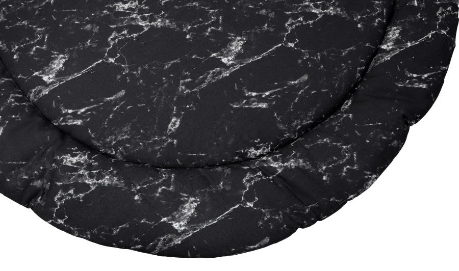MamaLoes Marmer Zwart 90 Cm Rond Boxkleed ML020207 4 MamaLoes Marmer Zwart 90 Cm Rond Boxkleed ML020207 - Afbeelding 2