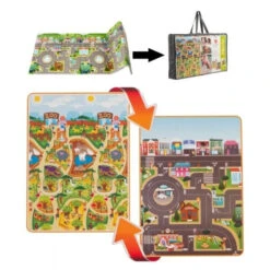 Prince Lionheart Playmat City/Zoo Opvouwbaar Speelkleed 7765 -Babyproducten Winkel Prince Lionheart Opvrouwbare Speelmat 4