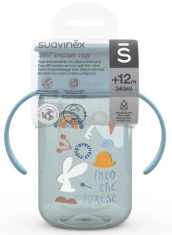 Suavinex Forest Blauw 360° Drinkbeker Met Handvatten SXZFEE070157 -Babyproducten Winkel Suavinex Forest Blauw 360 Drinkbeker met Handvatten SXZFEE070157 3