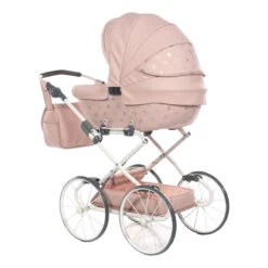 Tako Mini Imperial Vintage Pink Poppen Kinderwagen Incl. Tas 05 -Babyproducten Winkel Tako Mini Imperial Vintage Pink Poppen Kinderwagen incl. Tas 05 2 1
