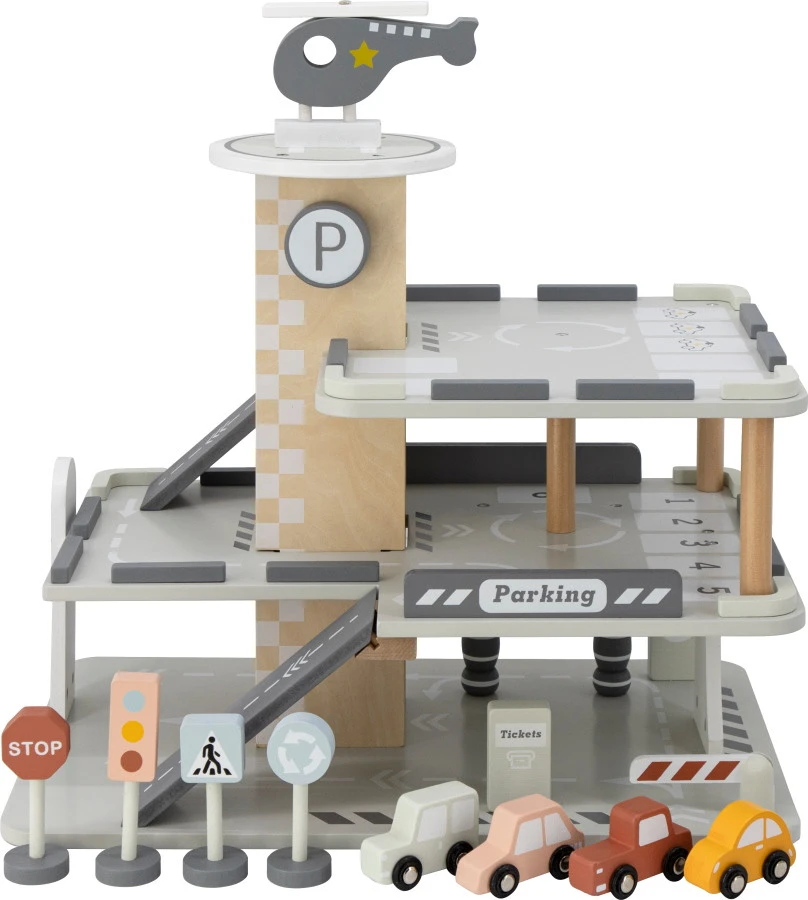 Tryco Houten Garage Incl. Speeltjes TR-303024 3 Tryco Houten Garage Incl. Speeltjes TR-303024