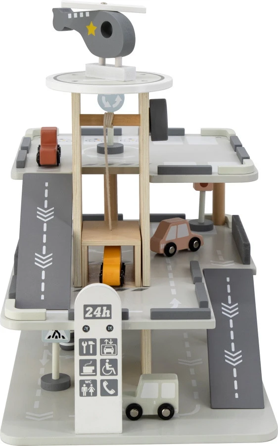 Tryco Houten Garage Incl. Speeltjes TR-303024 5 Tryco Houten Garage Incl. Speeltjes TR-303024 - Afbeelding 3