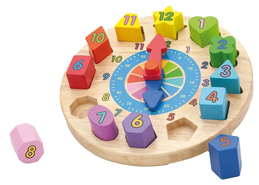 Viga Houten Speelgoed Klok 59235 3 Viga Houten Speelgoed Klok 59235