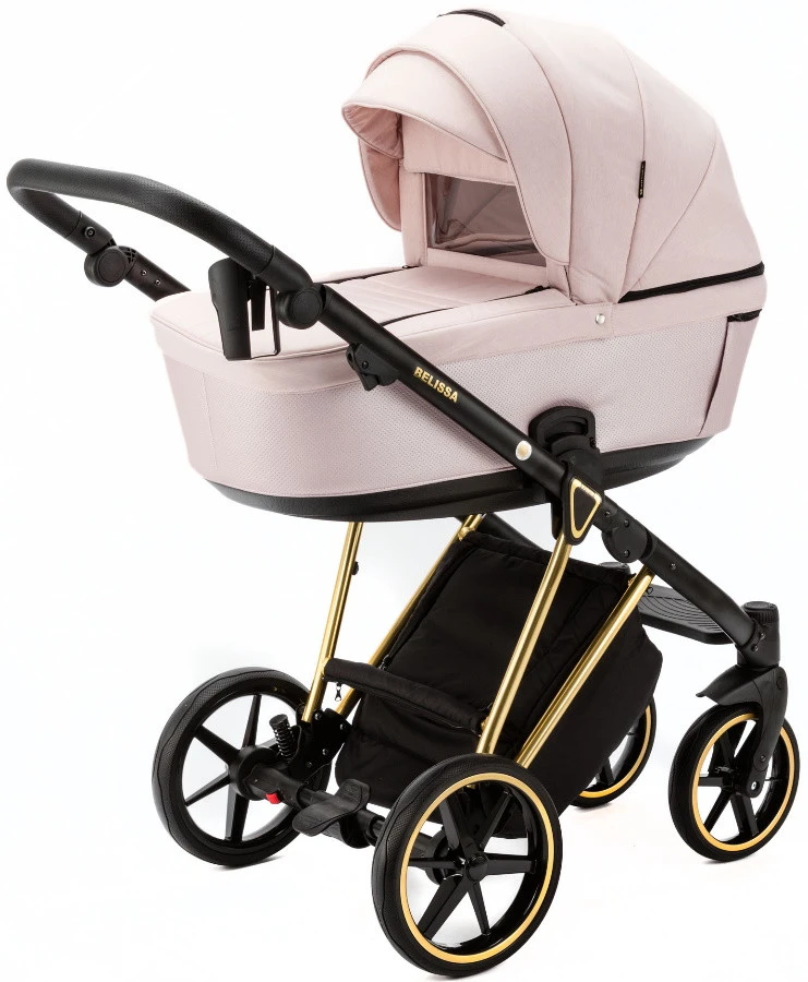 Adamex Belissa Special Edition Pink/Gold 2-in-1 Kinderwagen PS-540 4 Adamex Belissa Special Edition Pink/Gold 2-in-1 Kinderwagen PS-540 - Afbeelding 2