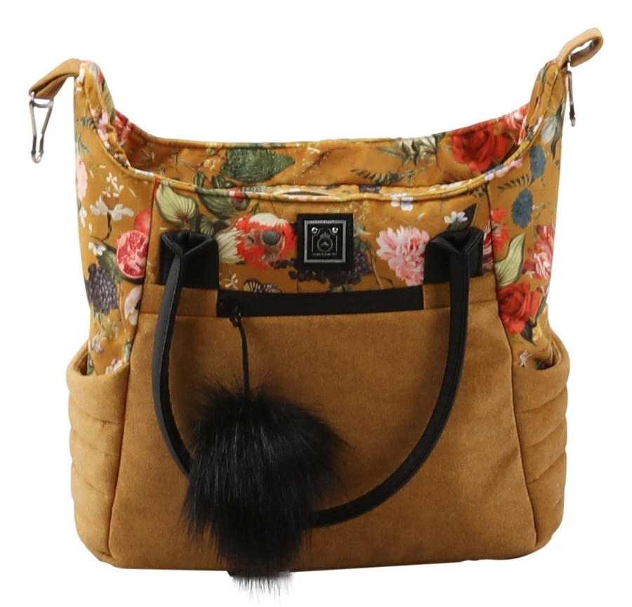 Adamex Porto Flowers Ochre 2-in-1 Kinderwagen FL-3 10 Adamex Porto Flowers Ochre 2-in-1 Kinderwagen FL-3 - Afbeelding 8