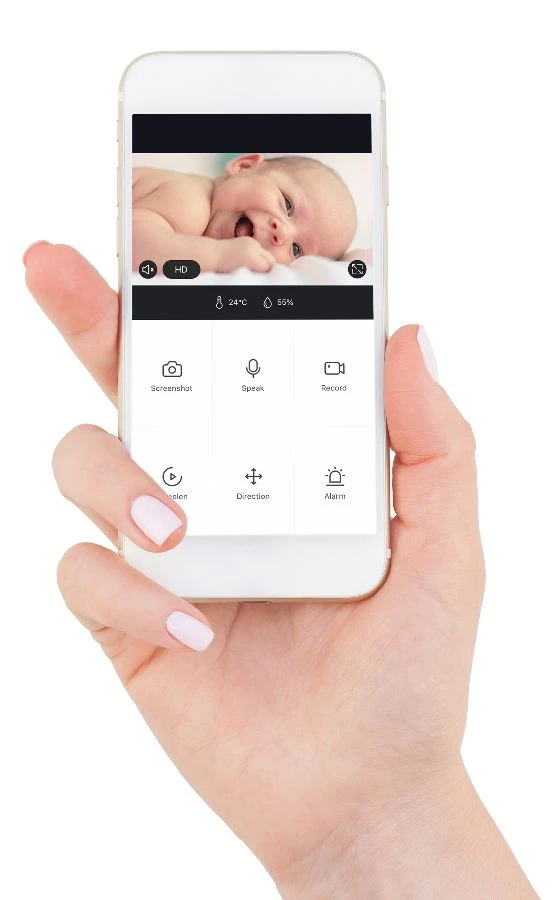 Alecto Smartbaby10 Zwart Babyfoon Met Wifi 10 Alecto Smartbaby10 Zwart Babyfoon Met Wifi - Afbeelding 8