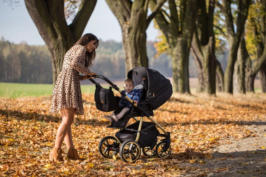 Baby Merc Mango Black/Gold LTD Kinderwagen Incl. Autostoel ML/204 7 Baby Merc Mango Black/Gold LTD Kinderwagen Incl. Autostoel ML/204 - Afbeelding 5