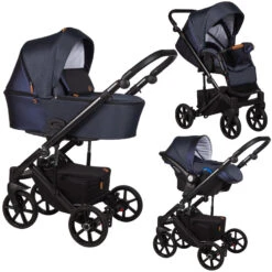 Baby Merc Mosca Denim 3-in-1 Kinderwagen Incl. Autostoel MO/MO01/B
