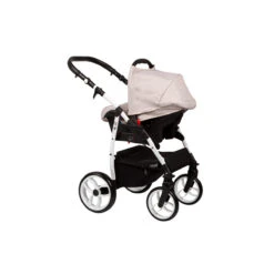 Baby Merc Q9 White/Beige Kinderwagen Incl. Autostoel Q9/197C -Babyproducten Winkel baby merc q9 whitebeige kinderwagen incl. autostoel q9197c2