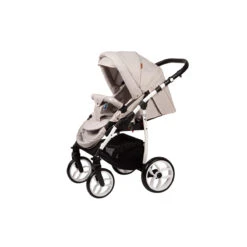 Baby Merc Q9 White/Beige Kinderwagen Incl. Autostoel Q9/197C -Babyproducten Winkel baby merc q9 whitebeige kinderwagen incl. autostoel q9197c3
