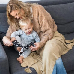 Baby Ono Bamboo Beige 75 X 100 Cm Gebreid Wiegdeken Met Kwastjes 546/02 -Babyproducten Winkel baby ono bamboo beige 75 x 100 cm gebreid wiegdeken met kwastjes 546 02 2