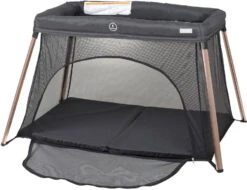 Babygo Dreams II Zwart/Rosegoud Campingbedje Incl. Bodemverhoger 4705 -Babyproducten Winkel babygo dreams ii zwart goud campingbedje incl. bodemverhoger 4705 3