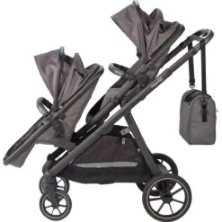 Babygo Duo Grey Tandem Kinderwagen 7801 -Babyproducten Winkel babygo duo grey tandem kinderwagen 7801 9 1