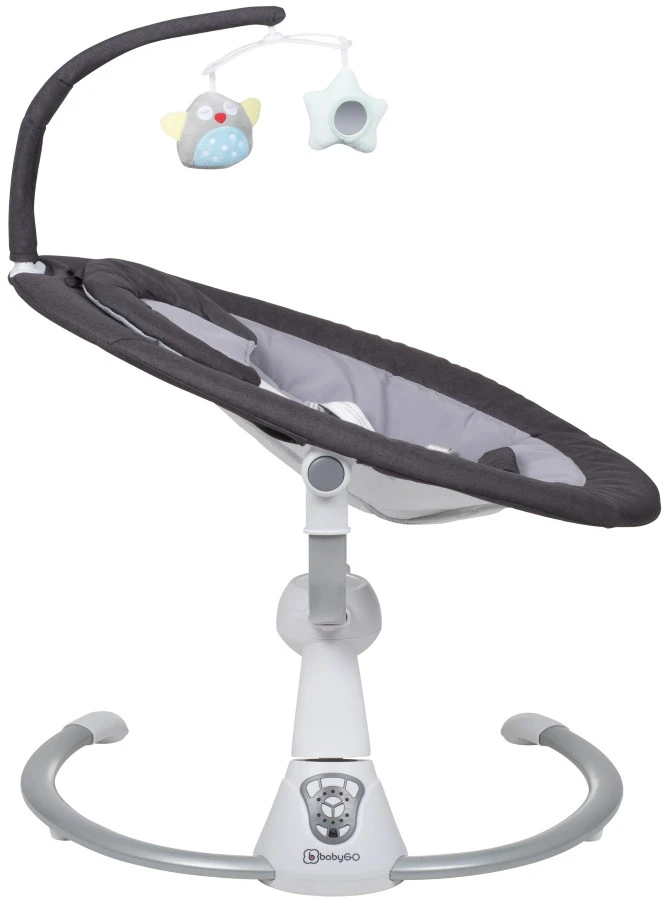 Babygo Homey Set Black/White Babyschommel En Kinderstoel 19014 9 Babygo Homey Set Black/White Babyschommel En Kinderstoel 19014 - Afbeelding 7