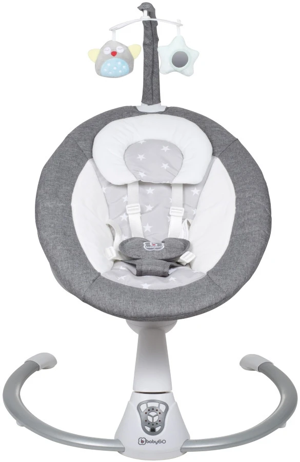 Babygo Homey Set Grey Babyschommel En Kinderstoel 19022 8 Babygo Homey Set Grey Babyschommel En Kinderstoel 19022 - Afbeelding 6