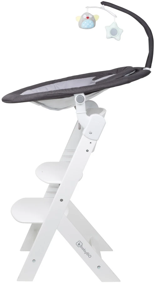 Babygo Homey Set Black/White Babyschommel En Kinderstoel 19014 13 Babygo Homey Set Black/White Babyschommel En Kinderstoel 19014 - Afbeelding 11