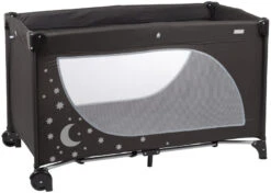 Babygo MoonStars Black Melange Campingbed 4803