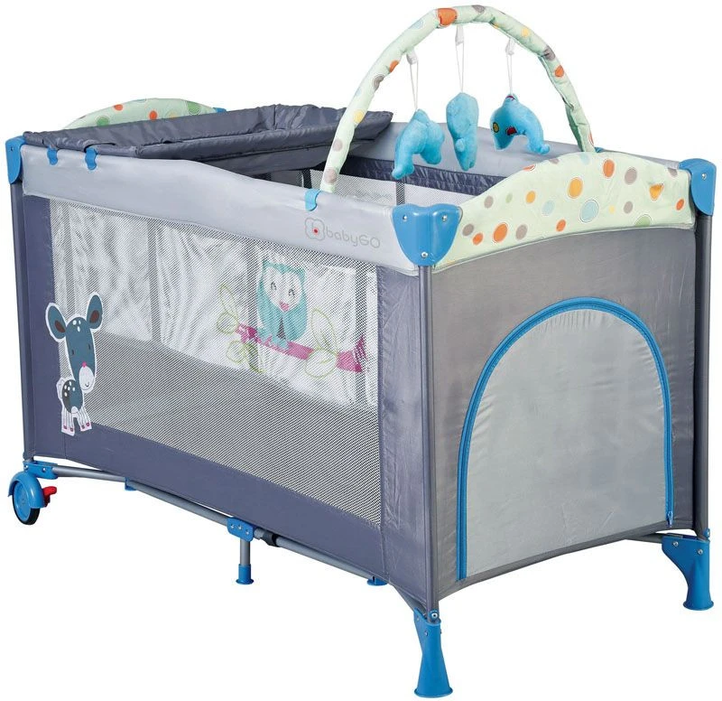 Babygo Sleepwell Blue Campingbed Met Bodemverhoger 4404 5 Babygo Sleepwell Blue Campingbed Met Bodemverhoger 4404 - Afbeelding 3