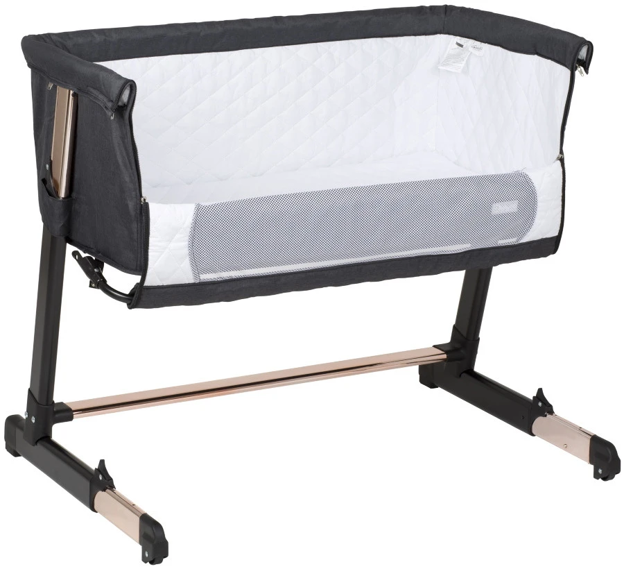 Babygo Together Zwart/Roségoud Wieg Aan Bed 4605 4 Babygo Together Zwart/Roségoud Wieg Aan Bed 4605 - Afbeelding 2