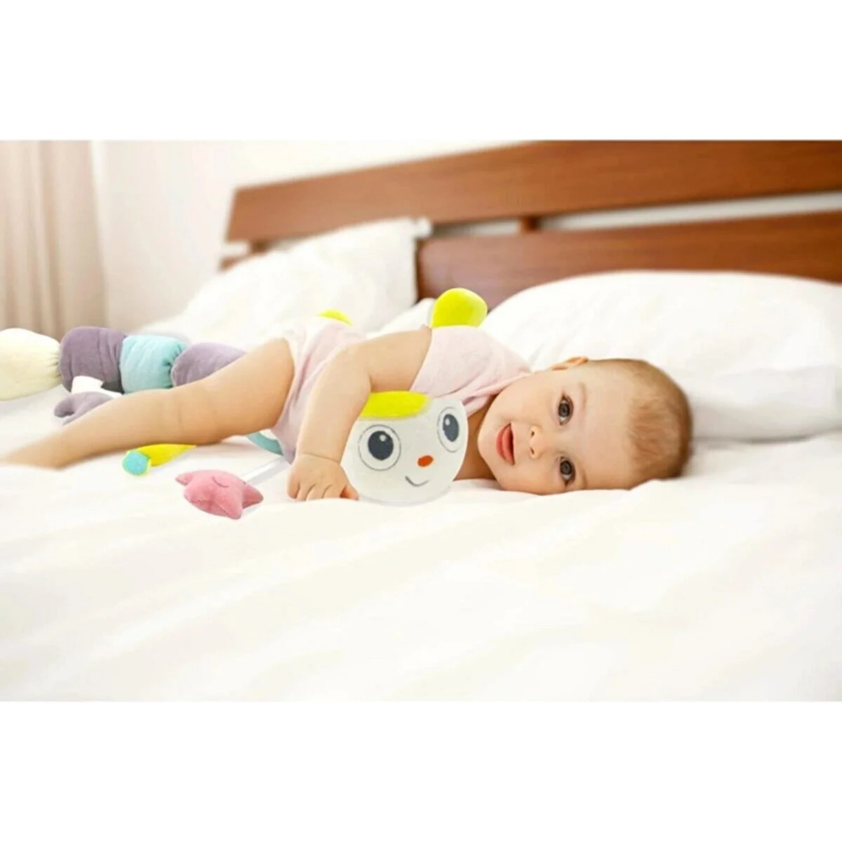 Babyjem Rups Roze 80cm Speelknuffel En Kussen 675 6 Babyjem Rups Roze 80cm Speelknuffel En Kussen 675 - Afbeelding 4