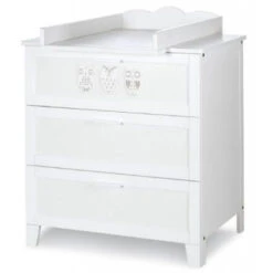 Babykamer Uil Wit: Ledikant, Commode En Open Kast 11 Babykamer Uil Wit: Ledikant, Commode En Open Kast -Babyproducten Winkel babykamer uil wit ledikant commode en 2 deurs kast 2 2