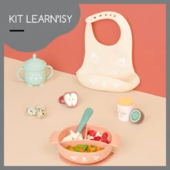 Babymoov Learn'Isy Vos Kinderservies Set Incl. Silicone Slab A005402 -Babyproducten Winkel babymoov learnisy vos kinderservies set incl. silicone slab a005402 6
