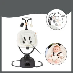 Babymoov Swoon Evolution Teddy Curl White Babyschommel A055020 -Babyproducten Winkel babymoov swoon evolution curl white babyschommel a055020 8