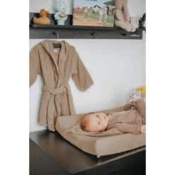 MamaLoes Badstof Zand 0-1jr Badjas ML010305 16 MamaLoes Badstof Zand 0-1jr Badjas ML010305 -Babyproducten Winkel badstof nougat 01 18