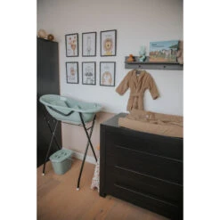 MamaLoes Licht Roze Badset Incl. Graphite Badstandaard -Babyproducten Winkel badstof nougat 03 5